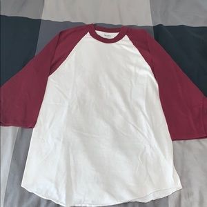 Burgundy Baseball Tee